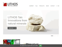 Tablet Screenshot of lithos-minerals.at